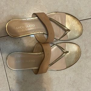 Gold sandals